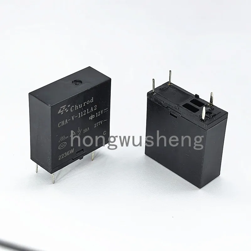 100% New 2pcs  CHA-V-112LA2  DC12V  relay  10A  4pins