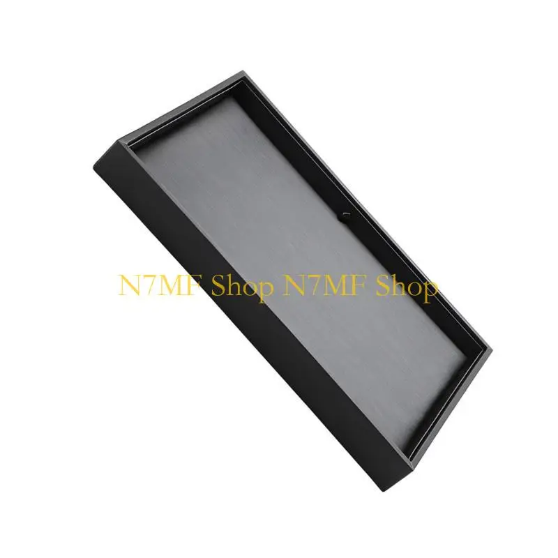 

N7MF Double Sided Black PU Jewelry Display Tray Storage Tray For Rings And Bracelets