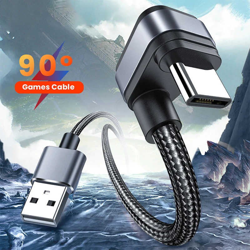 USB Type C Cable For Samsung Xiaomi mi Redmi USB C Cable 2.4A Fast Phone Charging Data Cord Type C 180 Degree USB C Cable