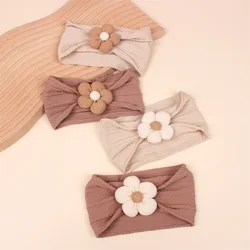 New Flower Nylon Girl Hairband Elastic Soft Baby Headband For Children Turban Headwear For Newborn Baby Kids Hair Accessories