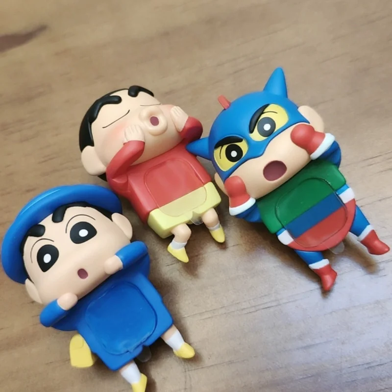 

Great Sale Kucikuji Crayon Shin-Chan Animation Figurine Blind box Pendant Hippers Mobile Phone Car Decoration Screen Kids Gift