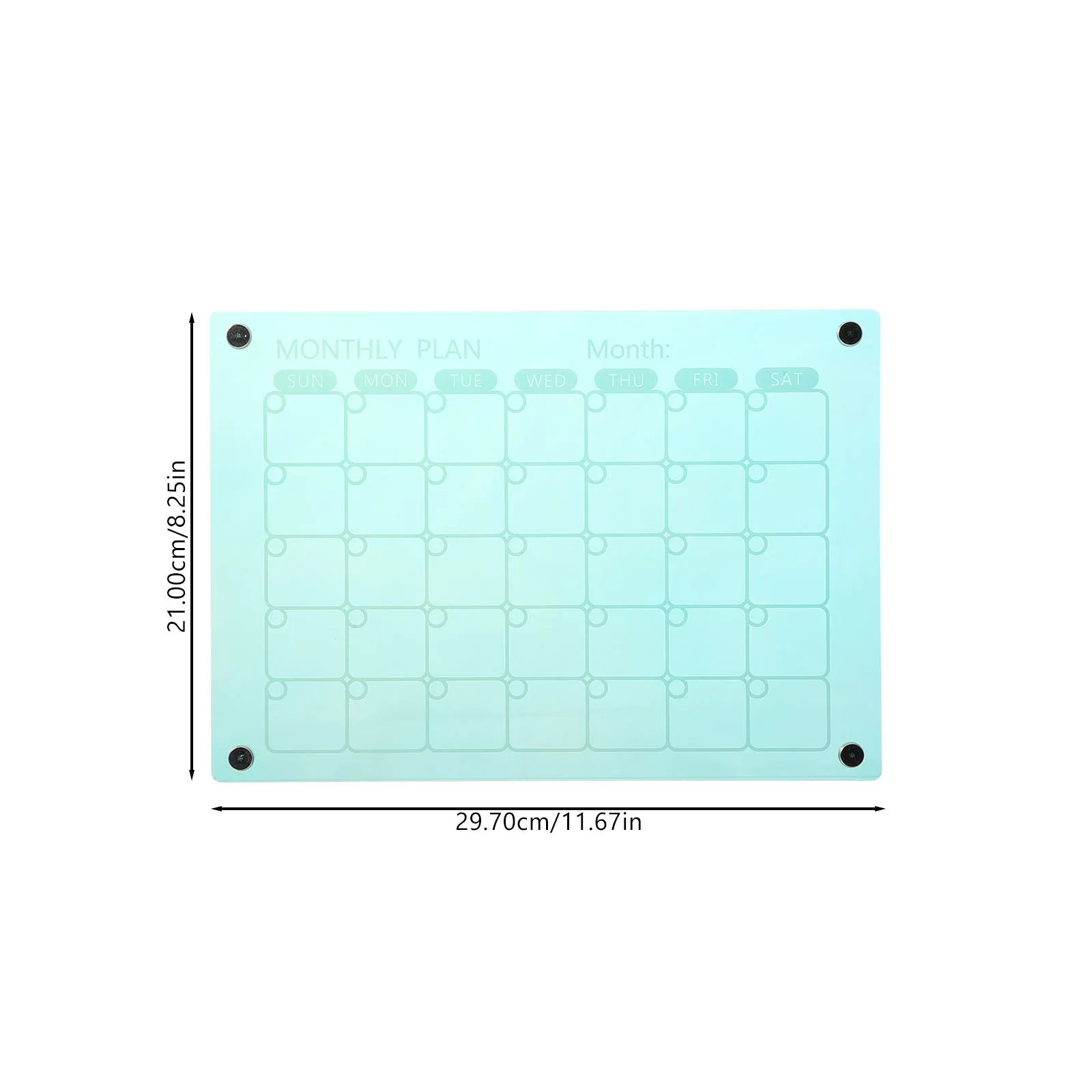 لوحة مسح جاف من الأكريليك المغناطيسي، مخطط جدول الثلاجة، مخطط شهري مغناطيسي لثلاجة المطبخ، تقويم المسح الجاف #2