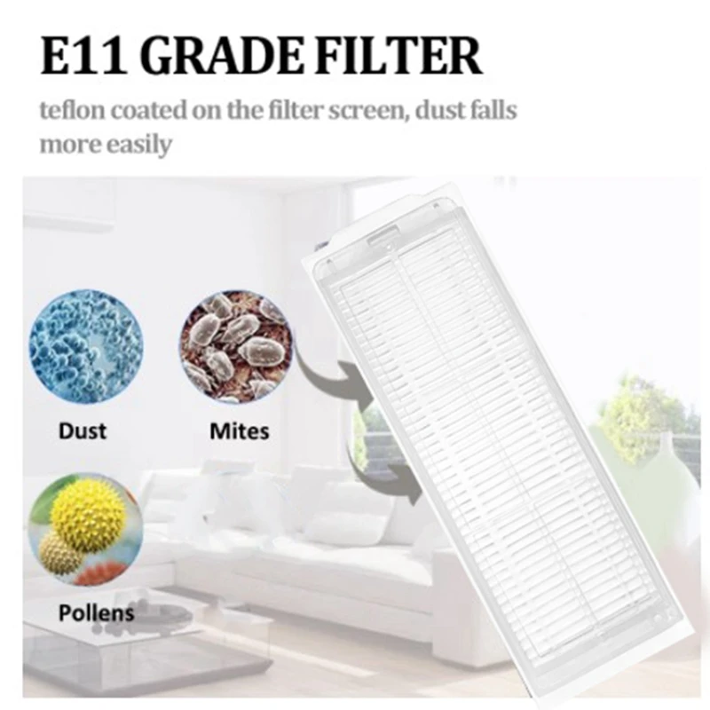 Robô principal escova lateral lavável filtro hepa mop almofada varrendo acessórios do robô como mostrado para xiaomi robô vácuo s12 b106gl