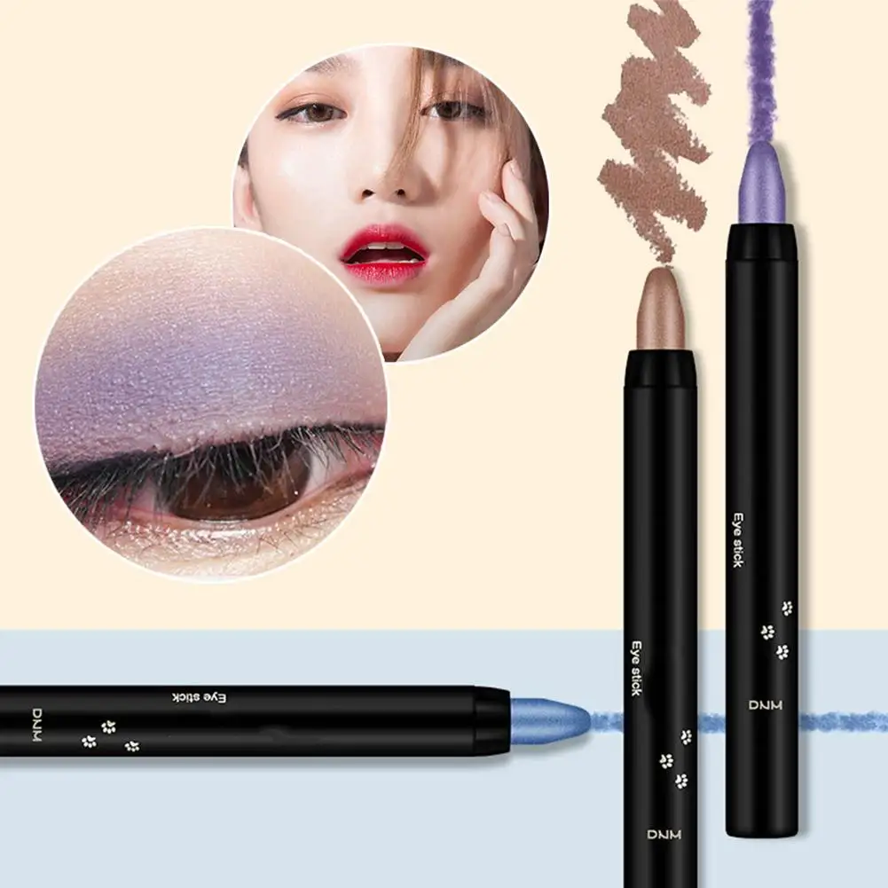 Waterproof Non-smooth Eye Makeup Pearlescent Eye Shadow Stick High-gloss Rotating Pearlescent Matt Shadow Eye Y8r3