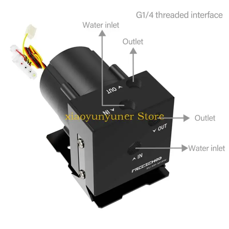 

P9JB Heavy Duty PC Cooling Water Pump 1200L/H Temperature Control PC Water Cooling Pump Heat Dissipation Replacement for PC