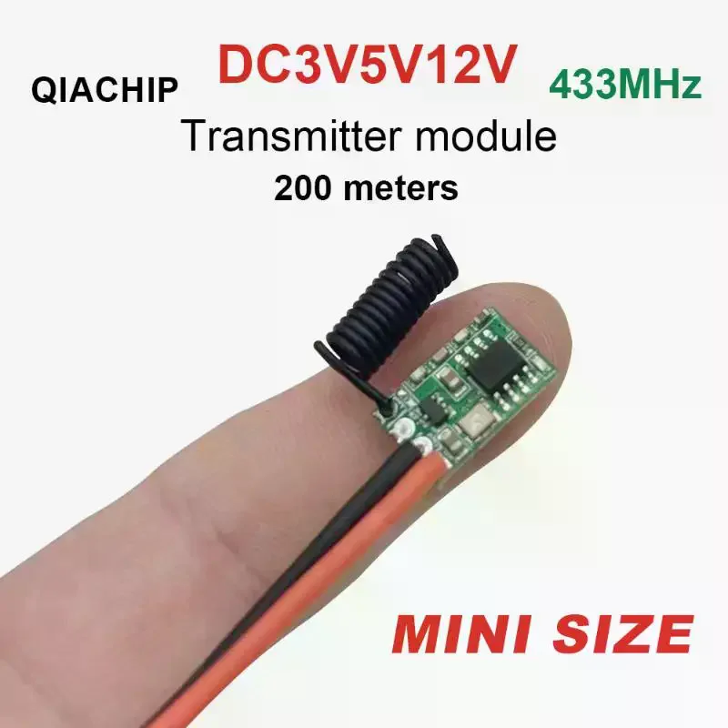 1 Set 1 CH RF Transmitter Modul 433.92 MHZ Relay Receiver LED Light Controller Kit 433Mhz Wireless DC3-24V Remote Control Switch