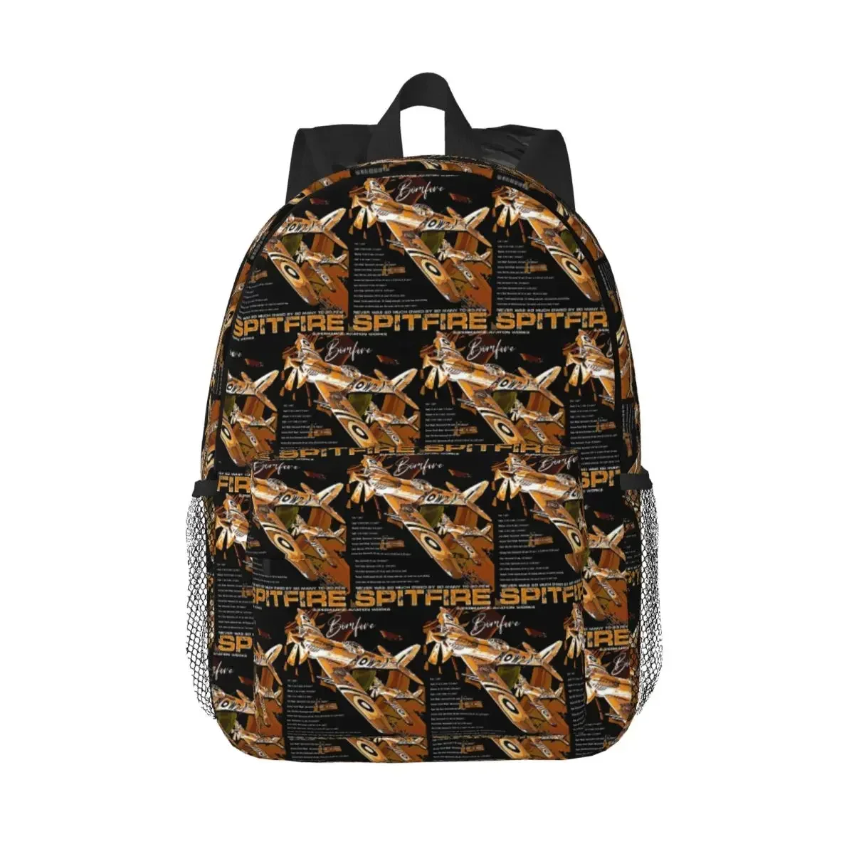 

RAF Supermarine Spitfire Fighter Aircraft Plane Рюкзак для мальчиков и девочек Сумка для книг Сумка на плечо для мужчин и женщин Школьная сумка