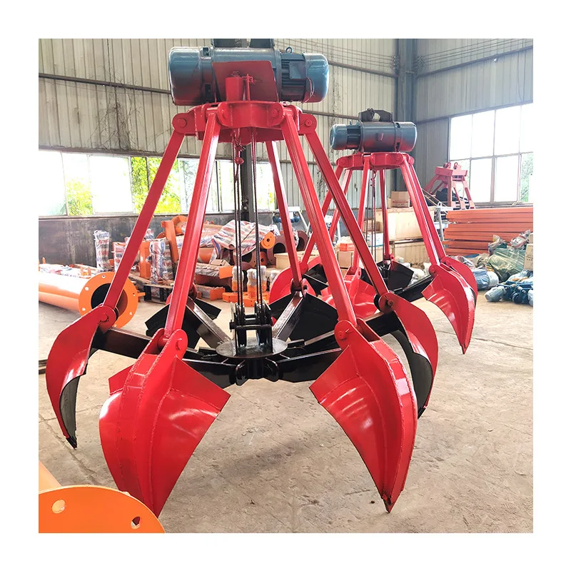 

Production crane grab, electric small machinery stainless steel grab, crane dredging mud grab