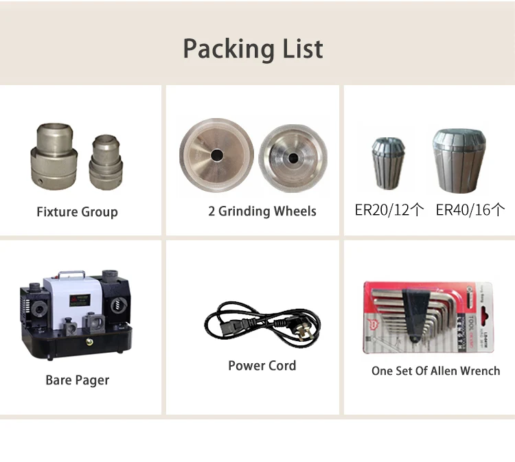 Portable drill bit grinder, small drill bit polisher, precision disc cutter sharpener, professional grinding tool