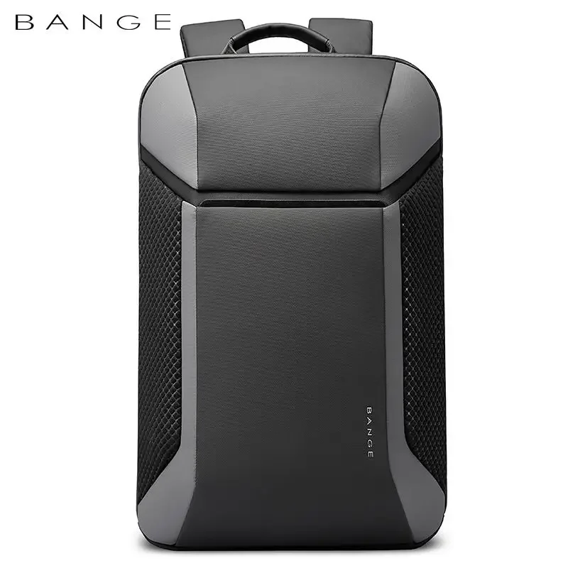 Mochila Bange 15.6-inch Business  Men's Backpack Large Capacity Simple Style Backpack Surface Waterproof with USB Charging Port