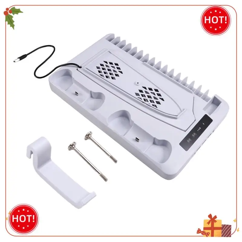 حامل شحن ABLE-Gamepad PS5، حامل شحن وحدة التحكم RGB، خطاف سماعة الرأس PS5، وحدة التحكم PS5 القرص والرقمي