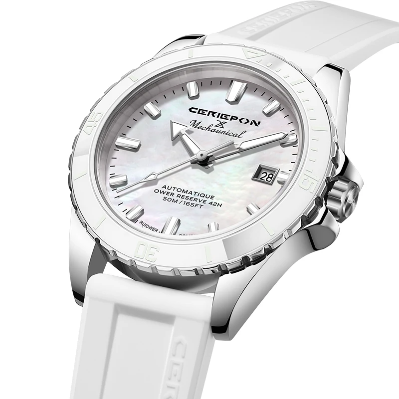 2025 Luxury Women's Automatic Watch Simple Scale Stainless Steel Minimalist Girl Clock Woman Mechanical Wristwatch Reloj Hommer