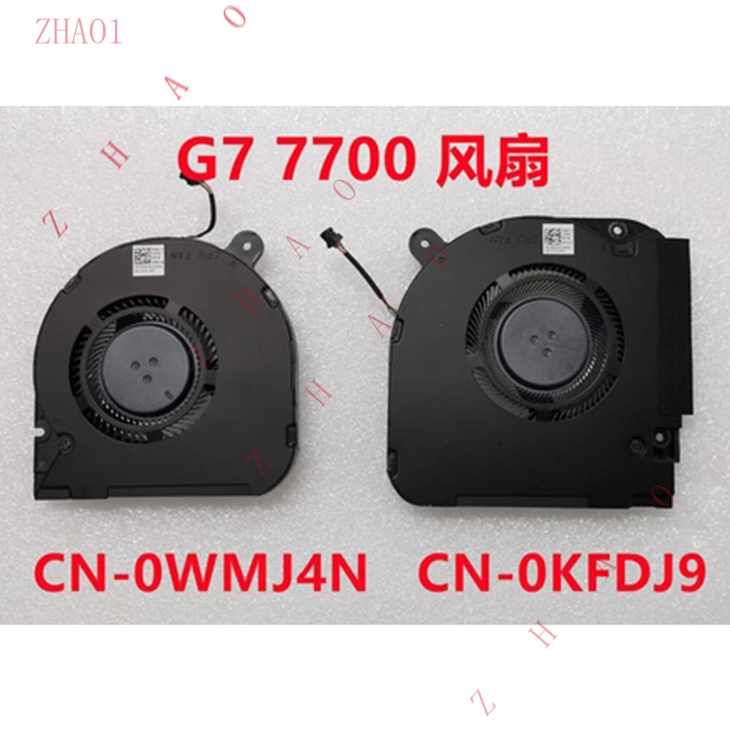 Вентилятор-кулер для ноутбука DELL G7 17 7700 с охлаждением процессора и графического процессора 0KFDJ9 0WMJ4N
