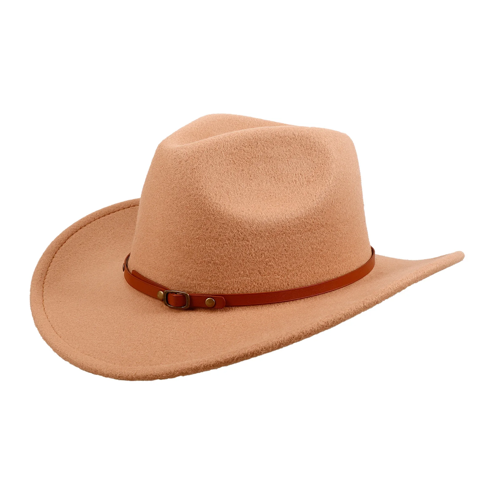 

Cowboy Hat Western Style Party Hat Adjustable for Women Men Felt Cowgirl Costume Women Felt Hats with Brim Adjustable Hats