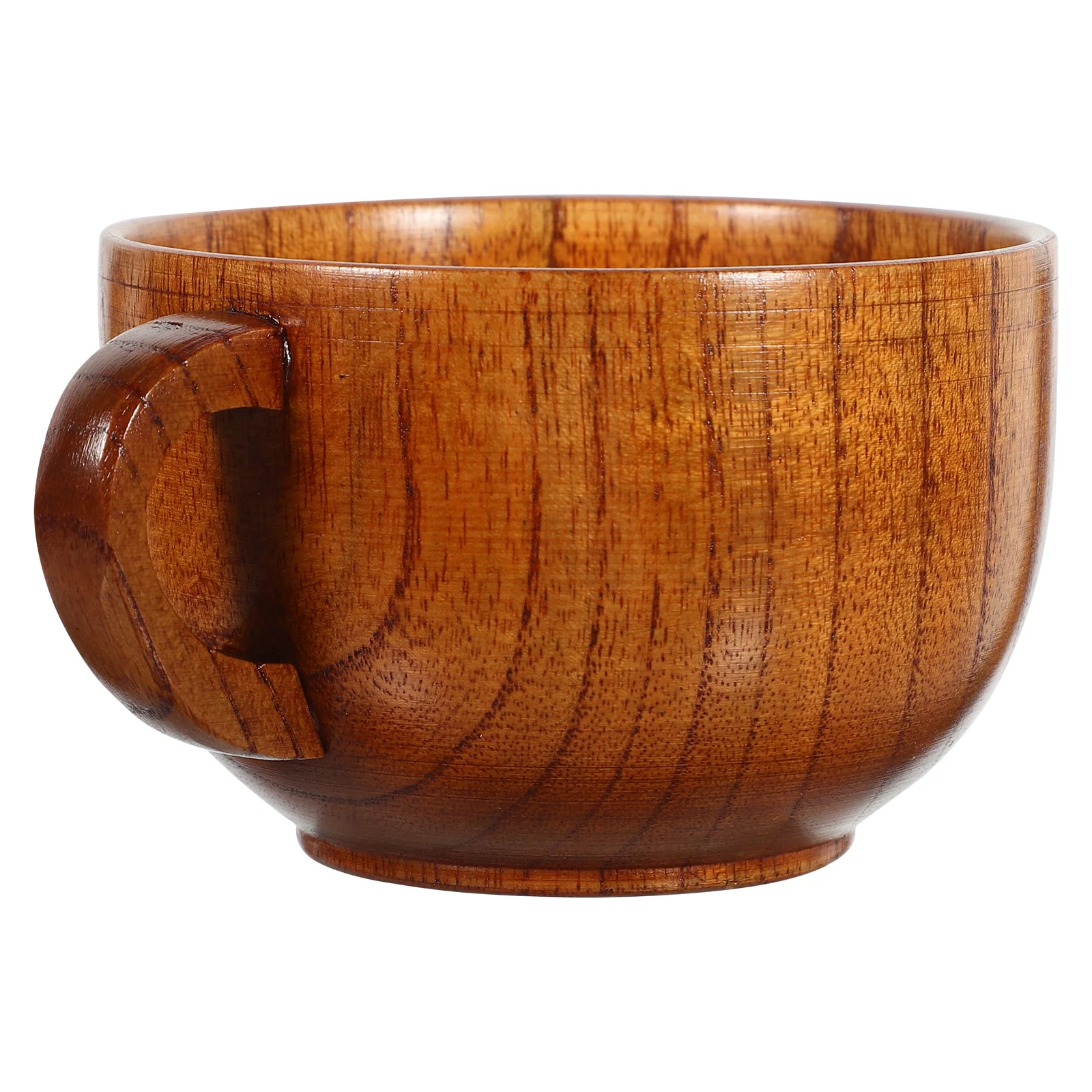 

Small Coffee Cup 200ml Wood Handle Tea Mug Ergonomic Design Versatile Beverage Cup Wooden Drinking Glass Handheld Milk Tea