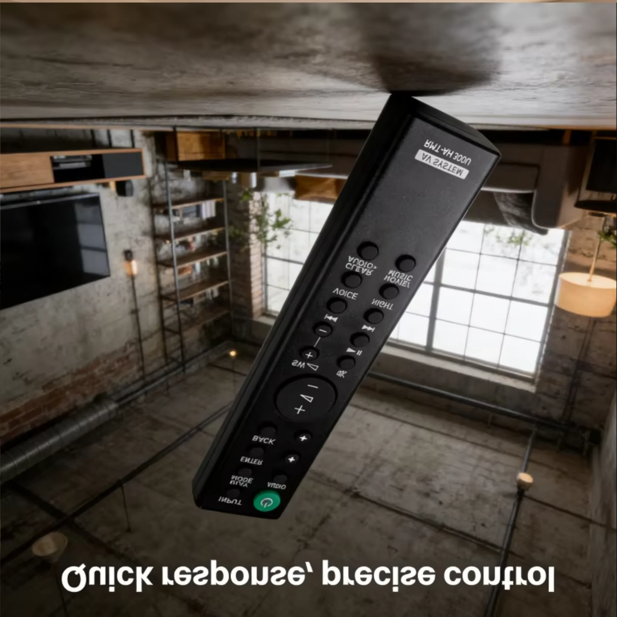 

RMT-AH300U Replacement Remote Control for Soundbar RMTAH300U Suitable for Soundbar Speaker Systems HT-CT291 HT-CT290 SA-CT290 SA