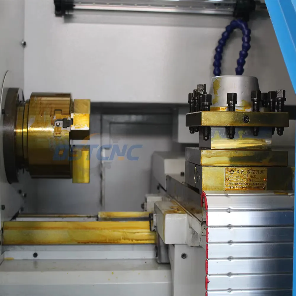 Premium Horizontal 2 Axis CK6130 Mini CNC Lathe With Collets/Gang Type Tool Post