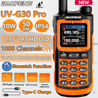 2024 Baofeng UV-G30 Pro V2 1000CH Dual Band Powerful Type-C USB Ham Radio Long Range 17 Walkie Talkie Waterproof Two Way Radio