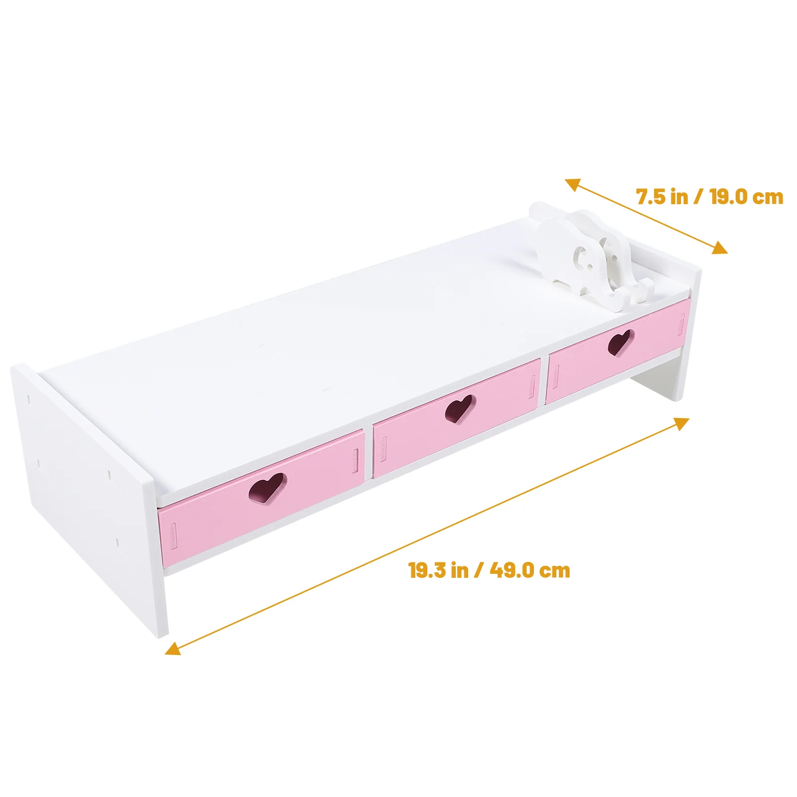 Monitor stehen Schreibtisch Top Organizer Regal Computer Bildschirm Riser erhöht Rack PVC Büro