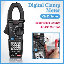 Digital Clamp Meter AC DC 600A Current Multimeter True RMS High Precision Current 6000/10000 Counts Resistance Frequency Tester