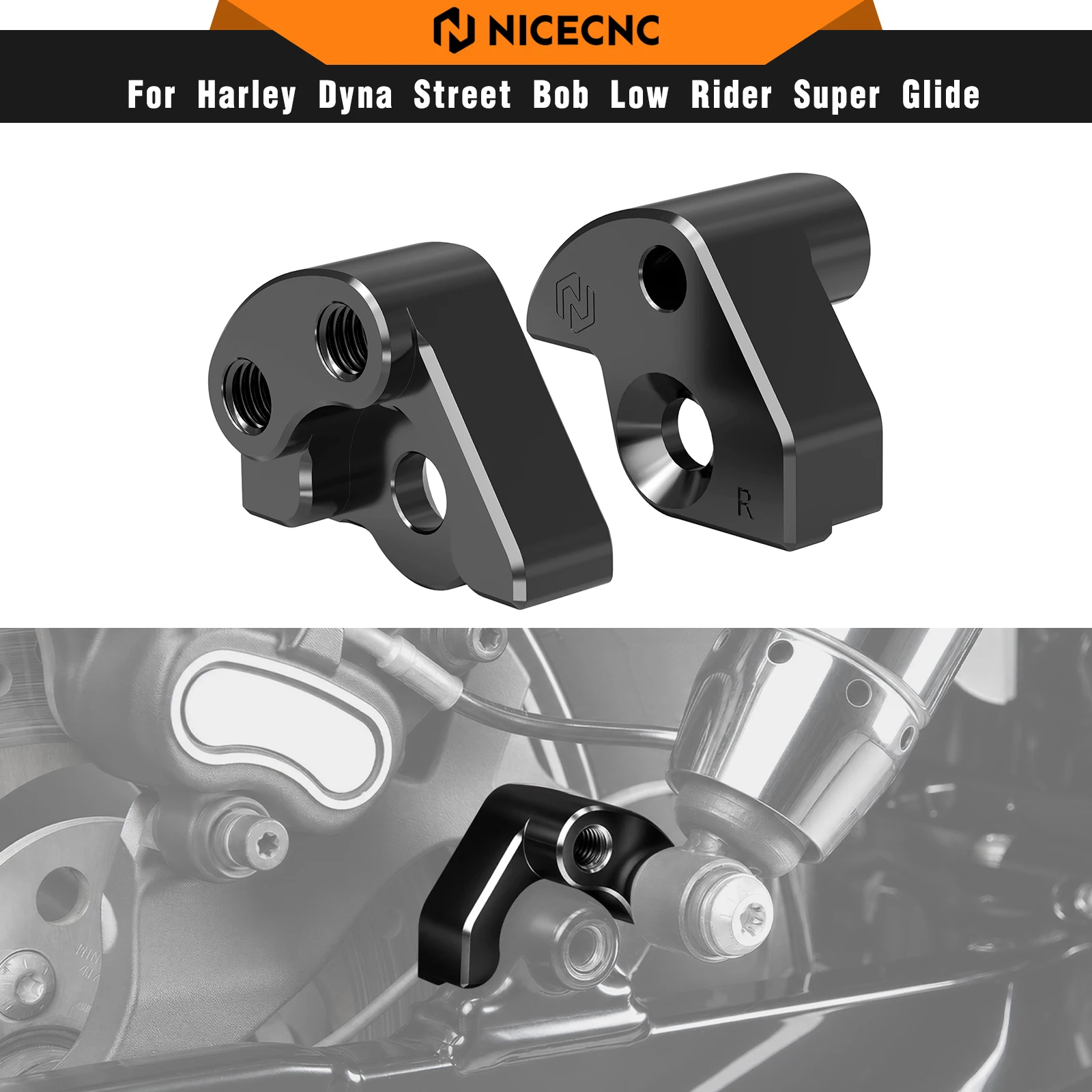 For Harley Dyna Street Bob FXDB 2006-2017 2-Position Rear Lift Kit Low Rider FXDL Super Glide FXD Fat Bob FXDF Wide Glide FXDWG
