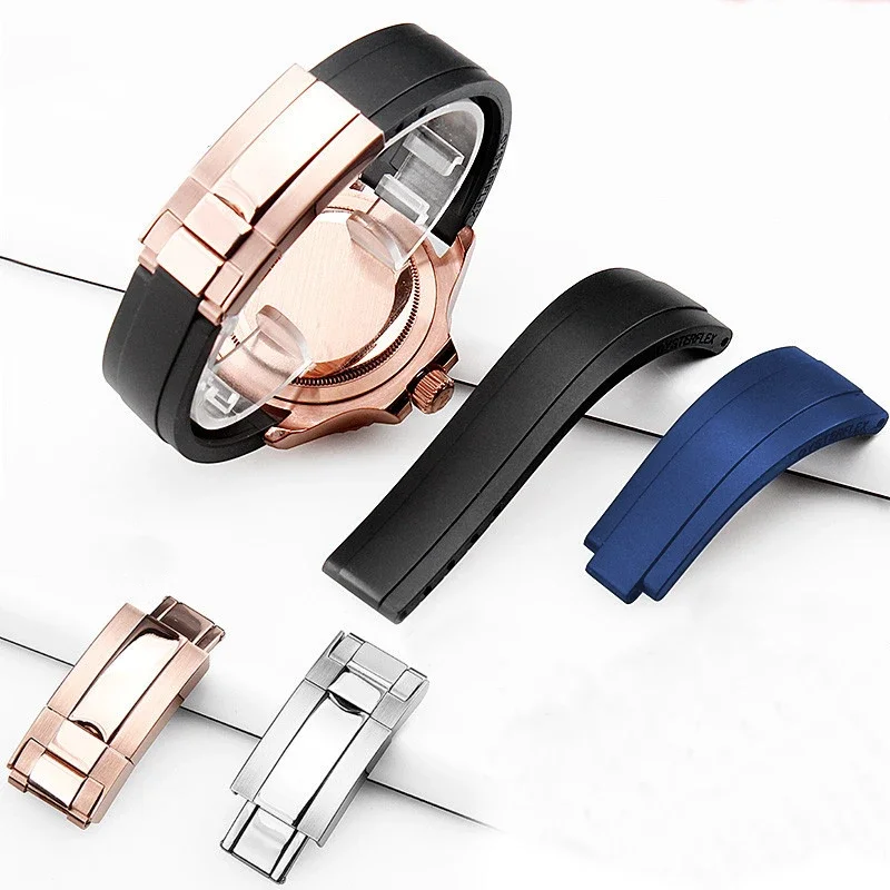 Silikon-Uhrenarmband für Rolex Oyster 20 mm Typ Constant Motion Cosmometer Ditonna Series Uhrenarmband