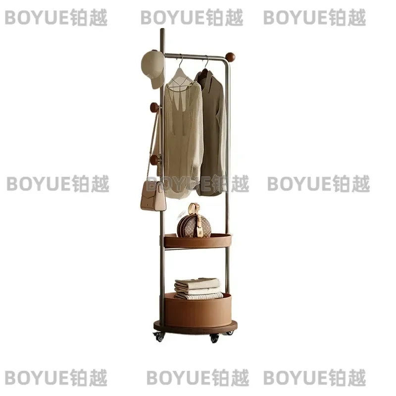 Italian Style Stainless Steel Hanging Coat Rack Luxury Floor to Ceiling Garment Organizer for Bedroom Living Room Multi