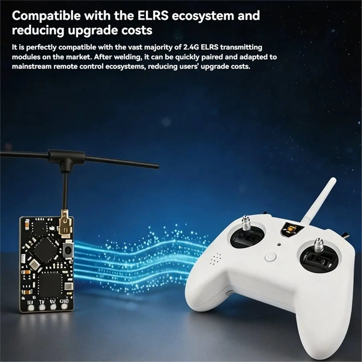 BIGSALE-ELRS 2.4G Nano Receiver 100mW Built-in PA+ WiFi Firmware Update High-Refresh-Rate Compact Receiver for RC FPV Drone