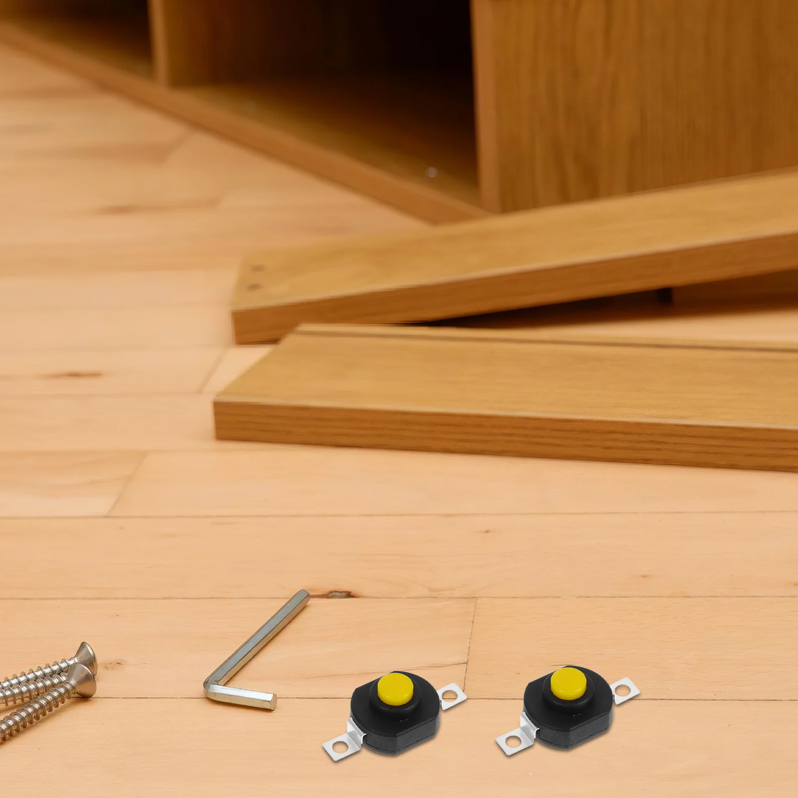 

10Pcs Self-Locking LED Flashlight Latching Button Black Mini on-Off Micro Switch Power Switch Replacement