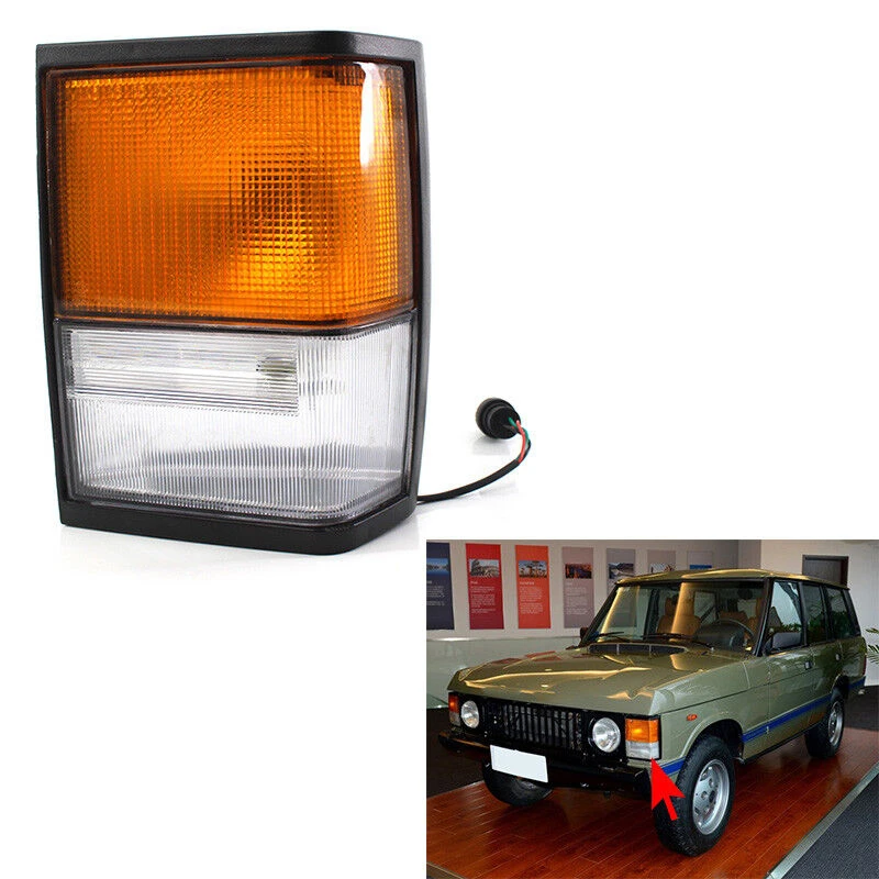 

1Pcs For Range Rover Classic Indicator Side Corner Light Front Left Right Square PRC8949 PRC8950 With Bulb Corner Light