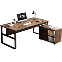 Computer Desk Double Home Bedroom Modern Simple Office Table and Chair Combination Simple Staff Desk