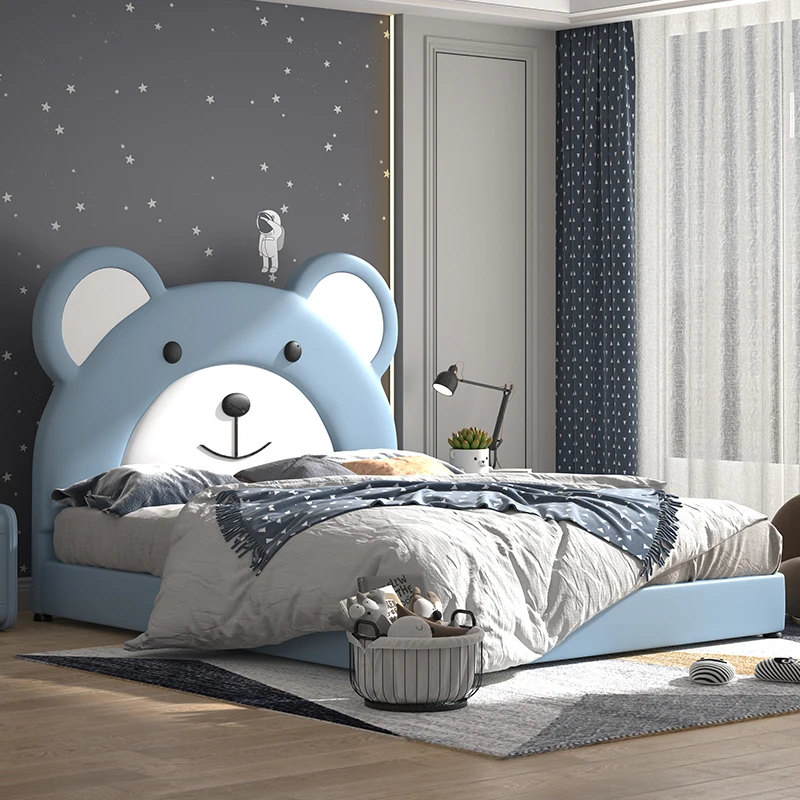 Kids Bed King children bed Queen Size Double Single Kids Bedroom Furniture