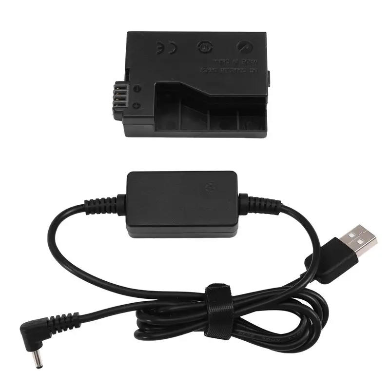 ABKN-DR-E8 LP-E8 Dummy Battery 5V USB Power Adapter Cable For Canon EOS Rebel T2i T3i T4i
