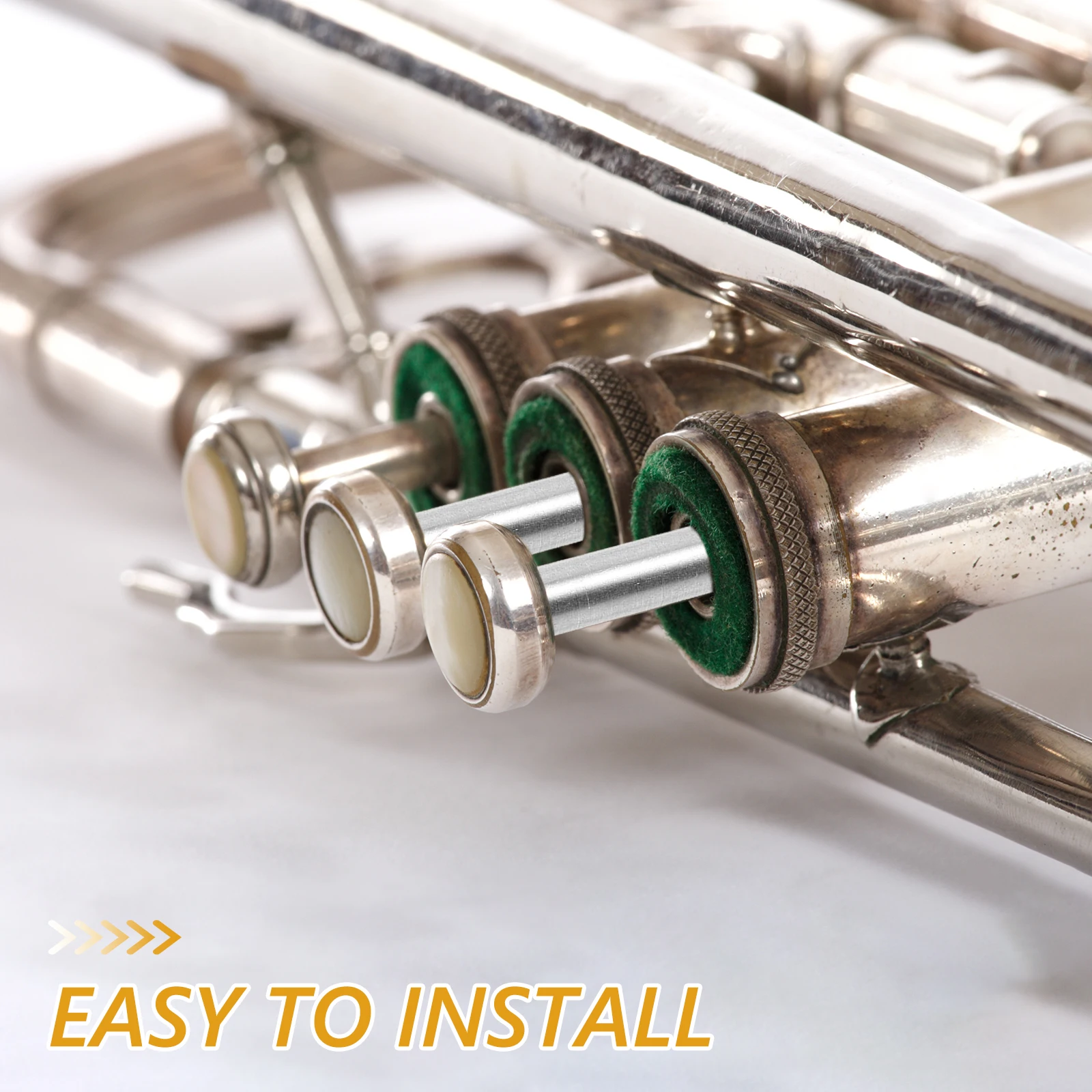 

1pcs Tenor Horn Connecting Rod Durable Easy Storage Practical Simple Installation Musical Instrument Accessory Stainless Steel