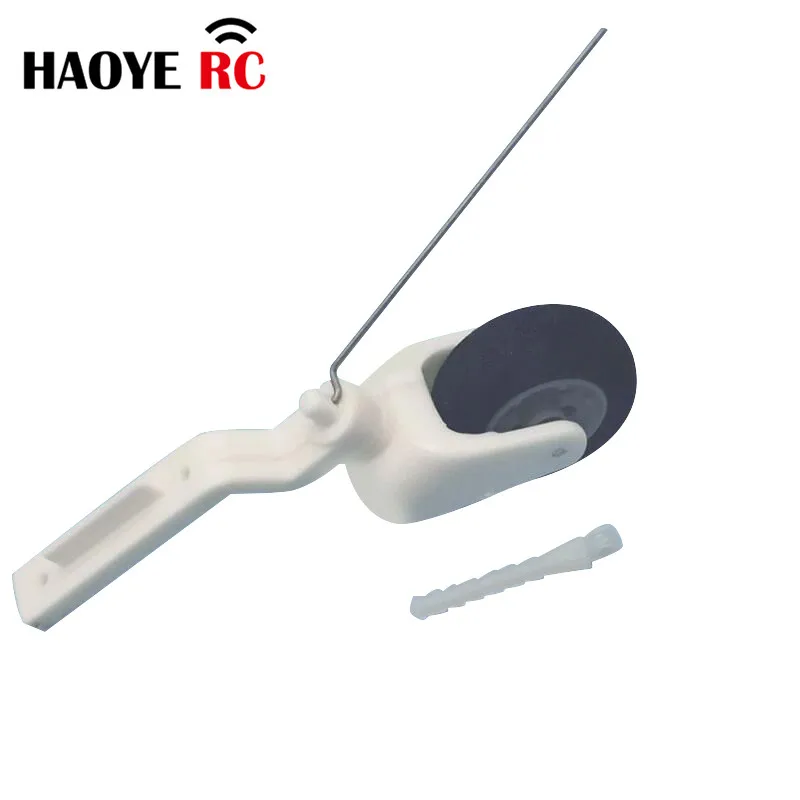 Haoye Mini Steering Tail Wheel Retract/Balsa KT Fixed Wing Aircraft Miniature Steering Tail Wheel Assembly Landing Gear Kit Set