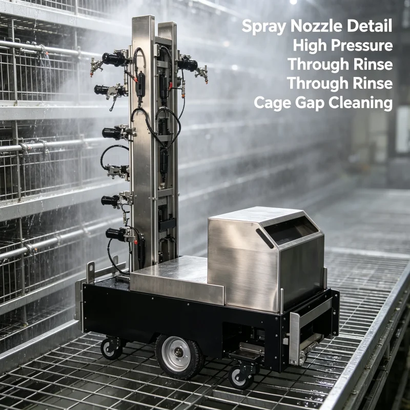 Direct Sale Self Moving High Pressure Cleaning Robot For Chicken Cage Wholesale For Livestock Equipment Distributors