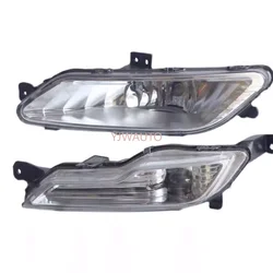 For Ford Explorer Sport Fusion Mondeo 2017~2019 Foglights Cover Car Fog Lamp Assembly Front Bumper LED Auto Day Running Light