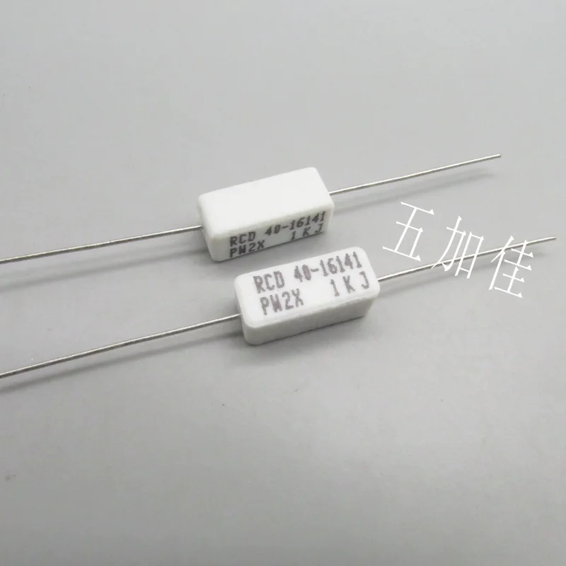 10-100pcs imported 2W 1K 1000 Euro PW2X-102-JBW 5% American made axial cement ceramic shell resistor