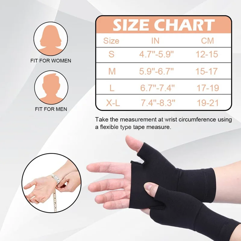 1pair Compression Hand Protector Thumb Wrist Support Brace Carpal tunnel wristband Wrist Joint Strain Hand Sprain Tenosynovitis