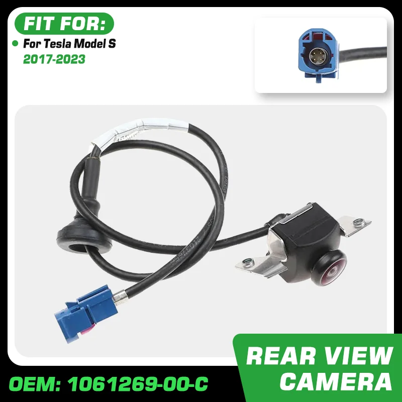 

1061269-00-C For Tesla Model S 2017 2018 2019 2020 2021 2022 2023 Rear View Reversing Backup Parking Assist Camera 106126900C