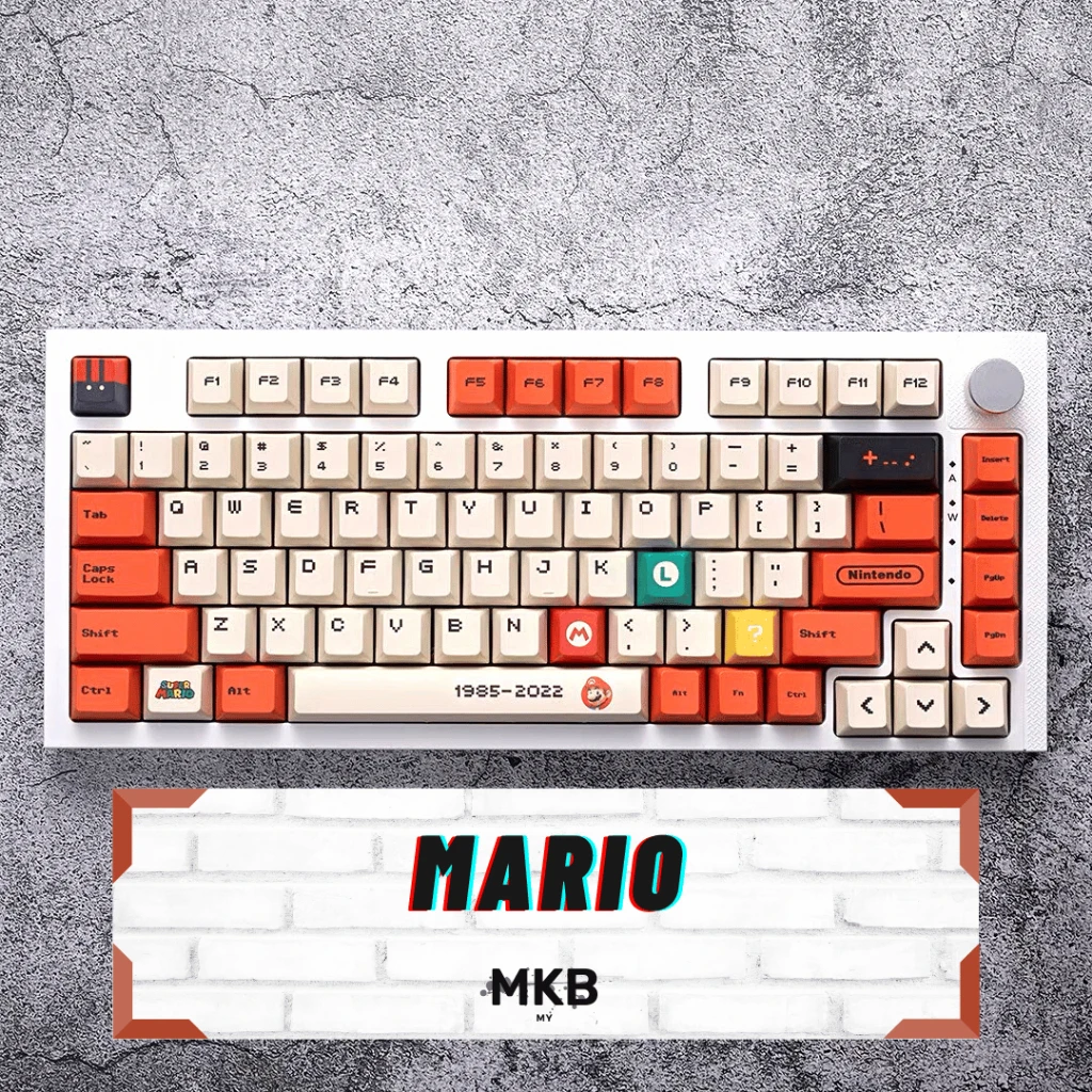 [В наличии] клавиатура для механической клавиатуры Super Ma-rio Nintendo PBT Cherry Profile