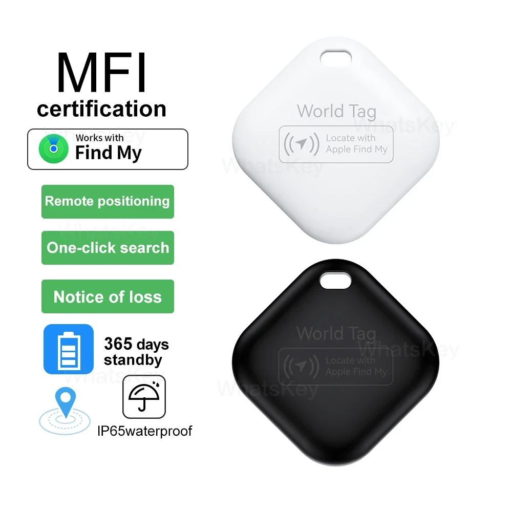 Mini Tracker with Apple Find My GPS Tracking Bluetooth Device Smart iTag Child Finder Pet Car Lost Tracker IOS System Key