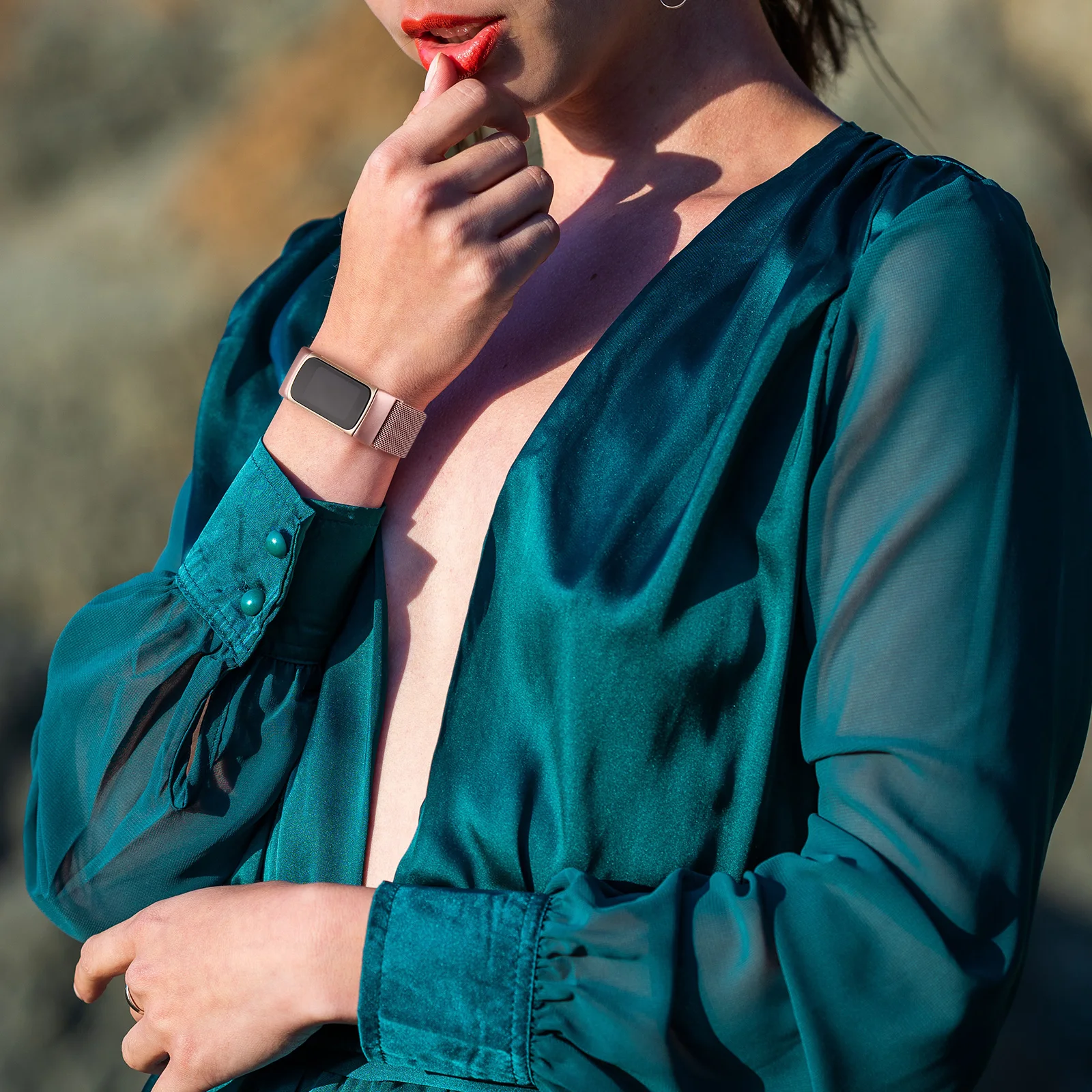 معدن المغناطيسي Milanese حزام ل Fitbit تهمة 4 3 الفرقة استبدال معصمه حزام الساعات ل Fitbit تهمة 3 SE حزام الرجال الإناث