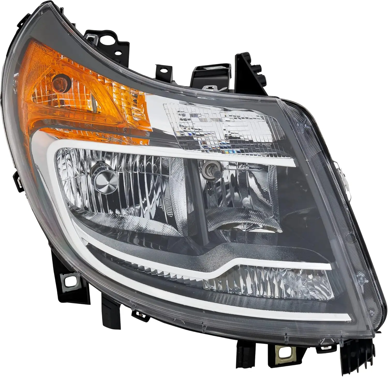 

Фара со стороны пассажира для Ram ProMaster 2500 Base 2014-2022, также подходит для галогенной лампы ProMaster 1500 с лампочками (ап.) заменяет # 4725944AK