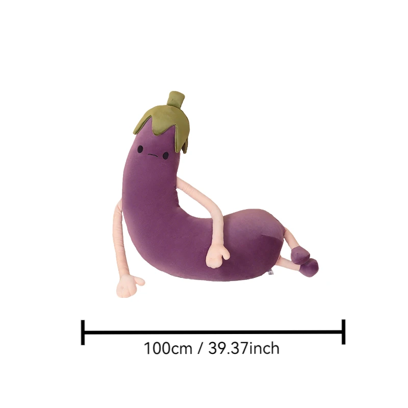 Soothing Pillow Banana Eggplant Suitable for Bedroom Home Decoration Soft Material plush pillow stuff Suitable for Holiday Gifts
