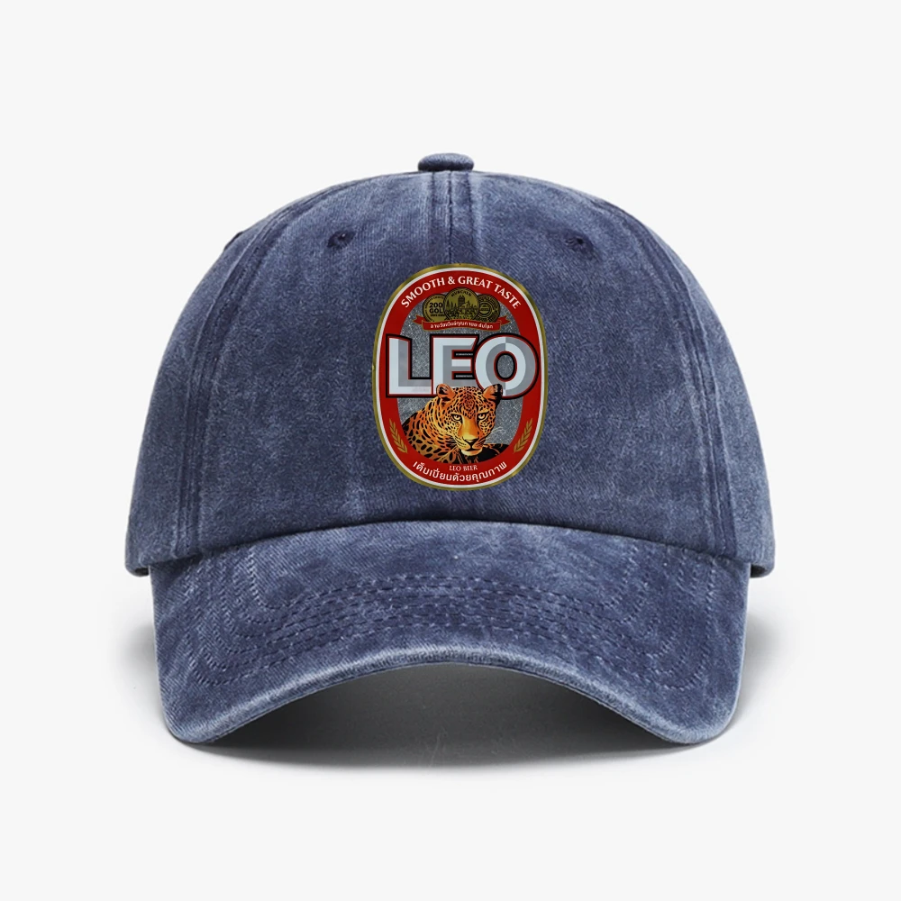 New Men hat Thai Leo Beer Thailand Leopard demin Baseball Cap Outdoor Adventures Mens Washed Golf Adjustable hats