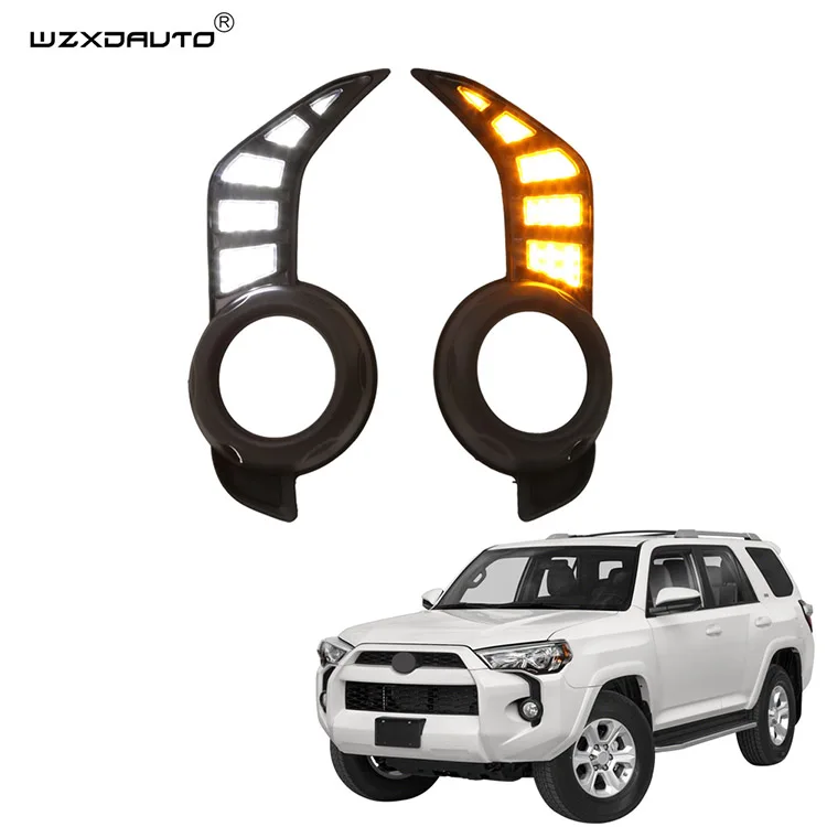 

LED Front Fog Daytime Running Lamp Turn Signal light Feature For 4Runner 2014-up Accessories