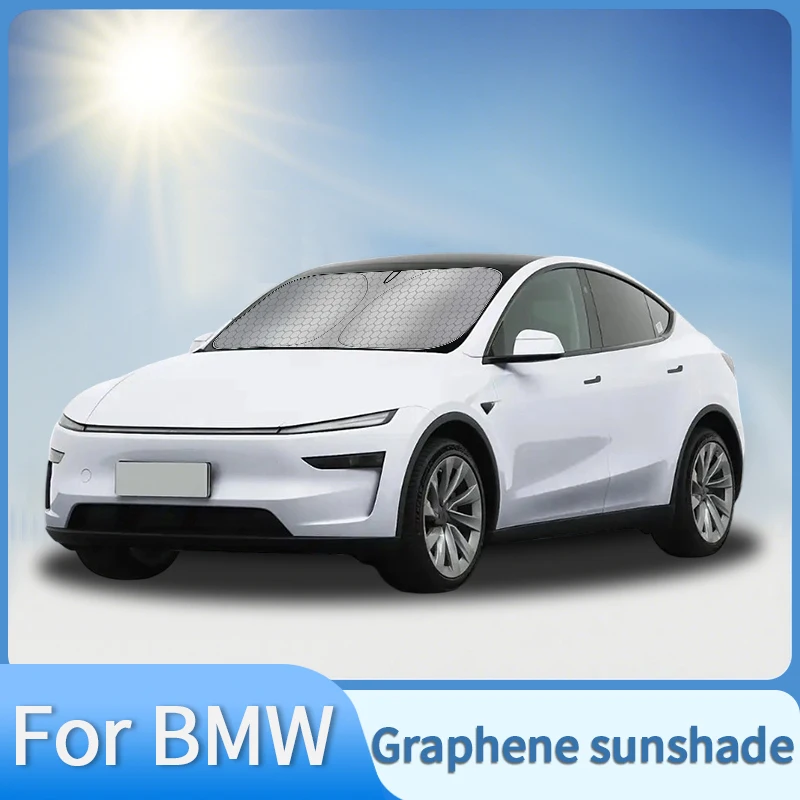 

Graphene Car Sunshade For BMW E70 E53 X1 X2 X3 X4 X5 X6 X7 F48 F25 E83 G01 Front Windshield Sunshade Heat Insulation Sun Visor