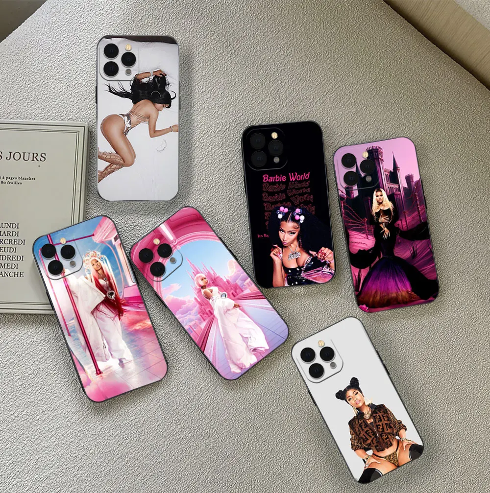 Phone Case For Samsung Singer Nicki M-Minaj S23 S22 ULTRA A22 A71 Black Soft Silicone Cover