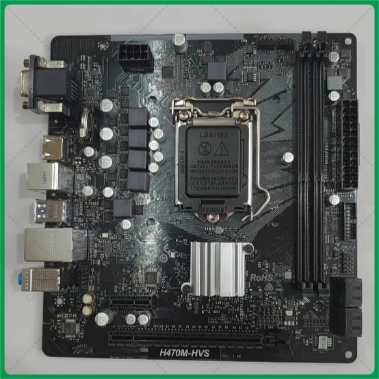 For ASRock H470M-HVS motherboard LGA1200 DDR4 19×19 small board supports 10th generation CPUs